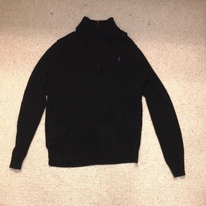 Black Polo half zip